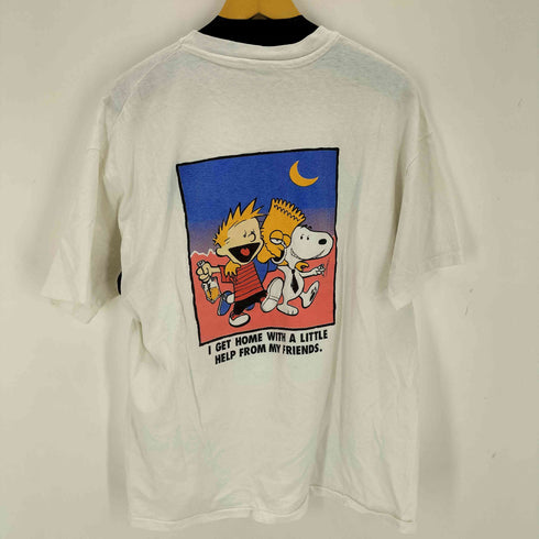 90s シングルステッチ 両面プリントクルーネックTシャツ メンズ